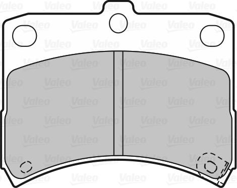 Valeo 598883 - Гальмівні колодки, дискові гальма autozip.com.ua