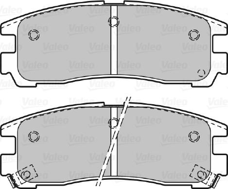 VALEO 598834 - Гальмівні колодки, дискові гальма autozip.com.ua