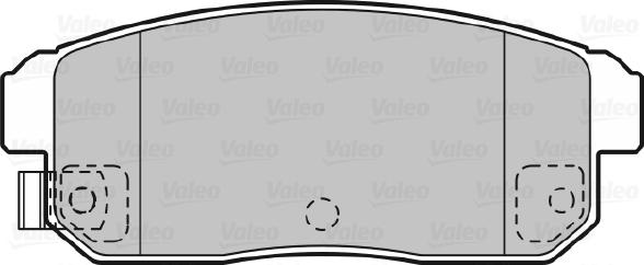 Valeo 598831 - Гальмівні колодки, дискові гальма autozip.com.ua