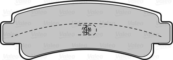 VALEO 598826 - Гальмівні колодки, дискові гальма autozip.com.ua