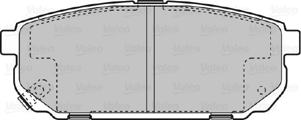VALEO 598823 - Гальмівні колодки, дискові гальма autozip.com.ua