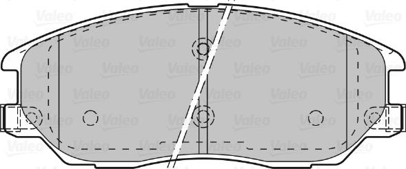 Valeo 598871 - Гальмівні колодки, дискові гальма autozip.com.ua