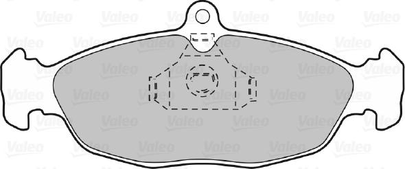 VALEO 598356 - Гальмівні колодки, дискові гальма autozip.com.ua