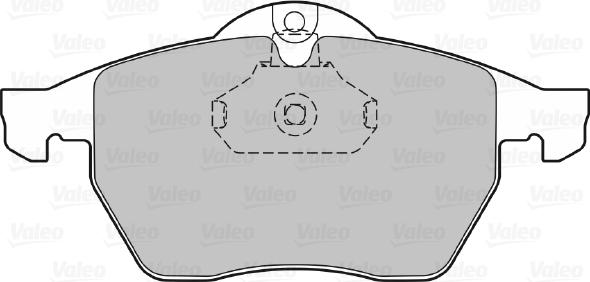 VALEO 598305 - Гальмівні колодки, дискові гальма autozip.com.ua