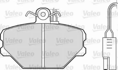 Valeo 598336 - Гальмівні колодки, дискові гальма autozip.com.ua