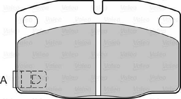 VALEO 598333 - Гальмівні колодки, дискові гальма autozip.com.ua