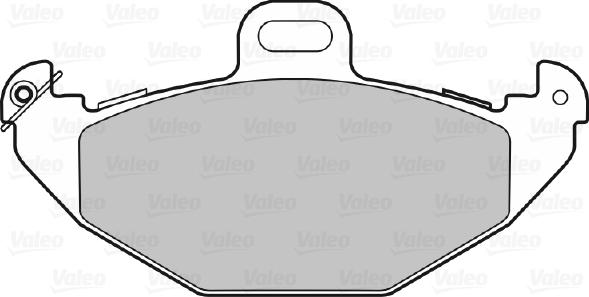 Valeo 598328 - Гальмівні колодки, дискові гальма autozip.com.ua