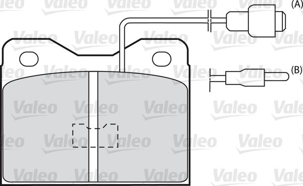 Valeo 598375 - Гальмівні колодки, дискові гальма autozip.com.ua