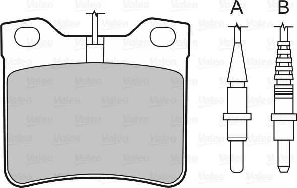 VALEO 598295 - Гальмівні колодки, дискові гальма autozip.com.ua