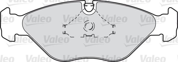 Valeo 598269 - Гальмівні колодки, дискові гальма autozip.com.ua