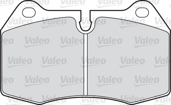 Valeo 598260 - Гальмівні колодки, дискові гальма autozip.com.ua