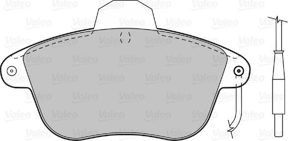 Valeo 598280 - Гальмівні колодки, дискові гальма autozip.com.ua