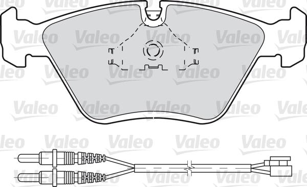 Valeo 598281 - Гальмівні колодки, дискові гальма autozip.com.ua