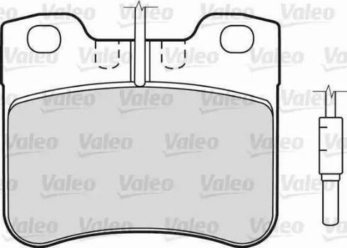 Valeo 598287 - Гальмівні колодки, дискові гальма autozip.com.ua