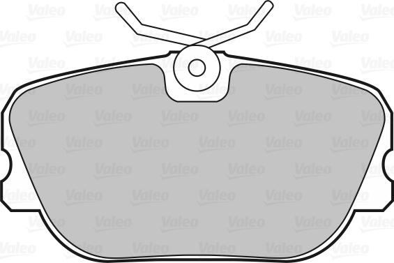VALEO 598237 - Гальмівні колодки, дискові гальма autozip.com.ua