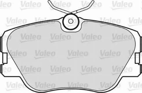 Valeo 598225 - Гальмівні колодки, дискові гальма autozip.com.ua
