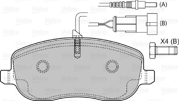 Valeo 598793 - Гальмівні колодки, дискові гальма autozip.com.ua