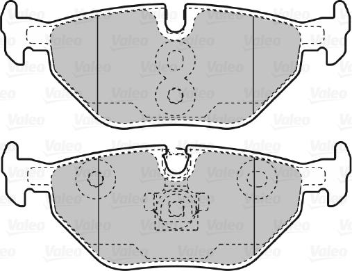 Valeo 598753 - Гальмівні колодки, дискові гальма autozip.com.ua