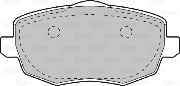 Valeo 598761 - Гальмівні колодки, дискові гальма autozip.com.ua