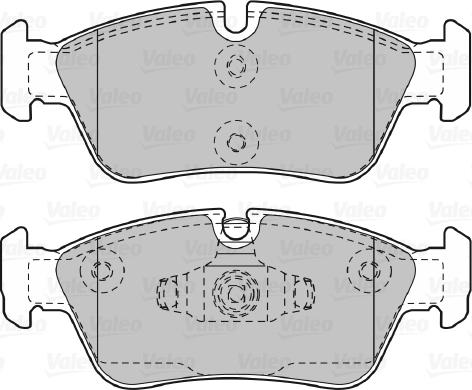 VALEO 598700 - Гальмівні колодки, дискові гальма autozip.com.ua