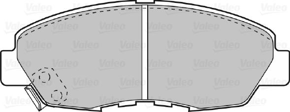 Valeo 598788 - Гальмівні колодки, дискові гальма autozip.com.ua