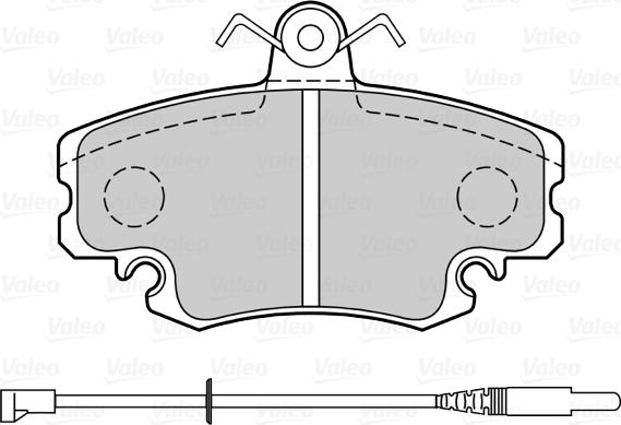 VALEO 598775 - Гальмівні колодки, дискові гальма autozip.com.ua