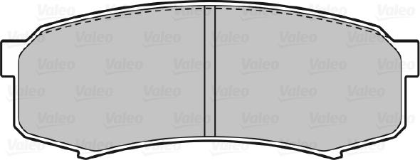 VALEO 598777 - Гальмівні колодки, дискові гальма autozip.com.ua