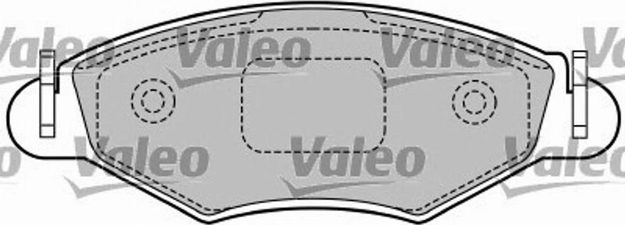 Valeo 597492 - Гальмівні колодки, дискові гальма autozip.com.ua