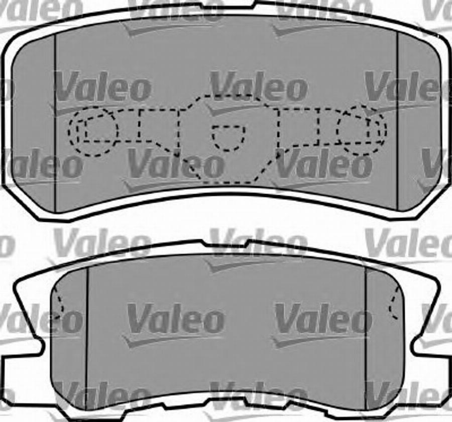 Valeo 597558 - Гальмівні колодки, дискові гальма autozip.com.ua