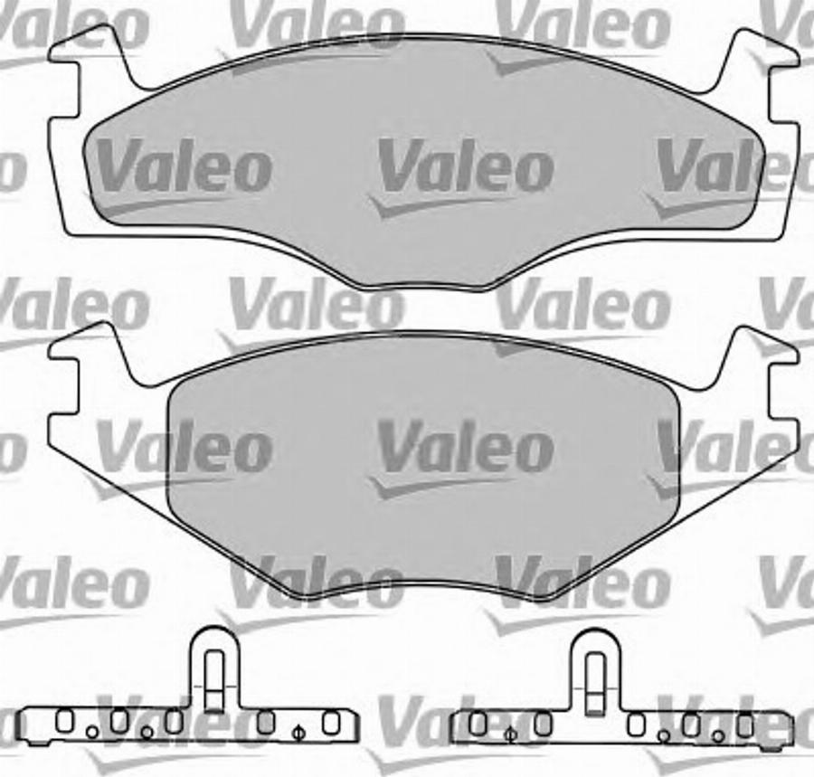 Valeo 597046 - Гальмівні колодки, дискові гальма autozip.com.ua