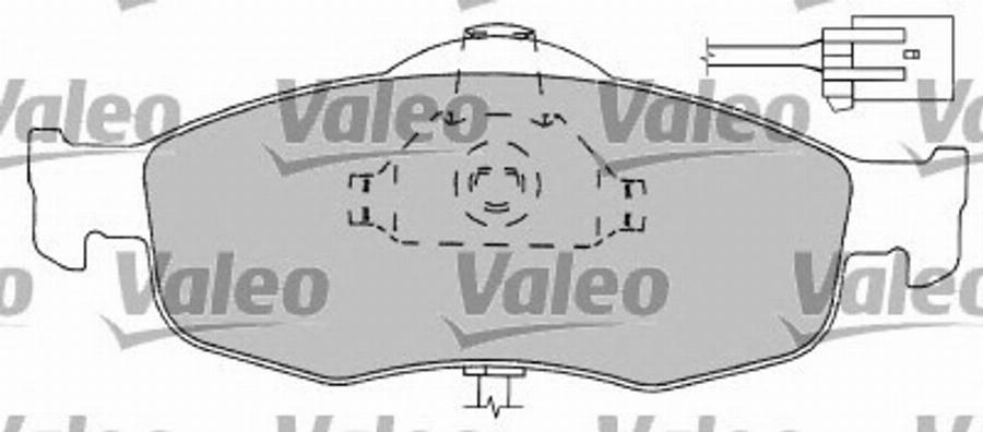 Valeo 597169 - Гальмівні колодки, дискові гальма autozip.com.ua