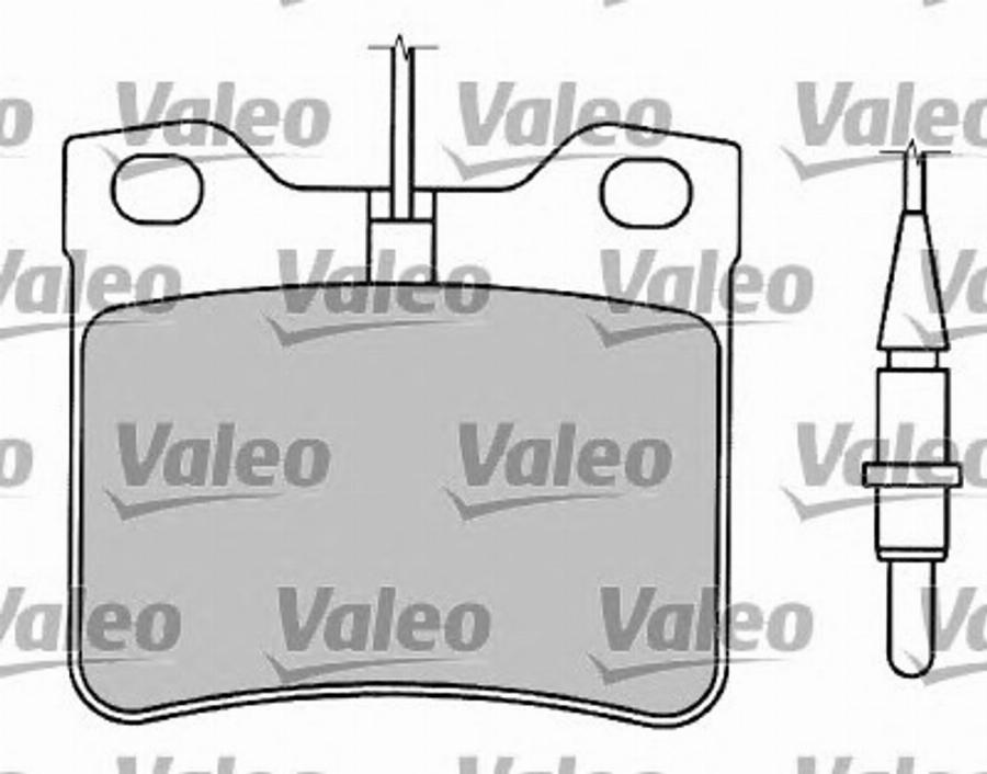 Valeo 597125 - Гальмівні колодки, дискові гальма autozip.com.ua