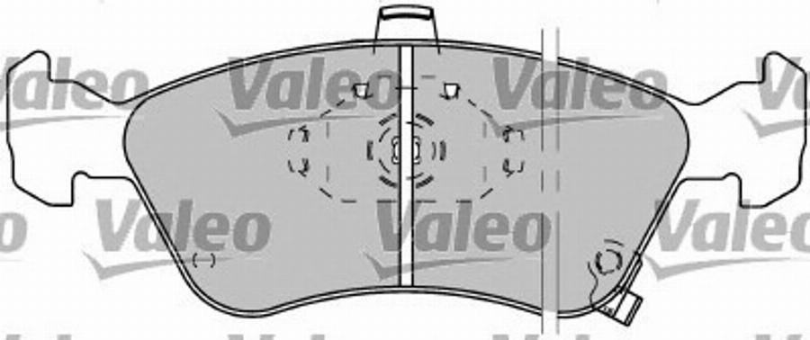 Valeo 597304 - Гальмівні колодки, дискові гальма autozip.com.ua