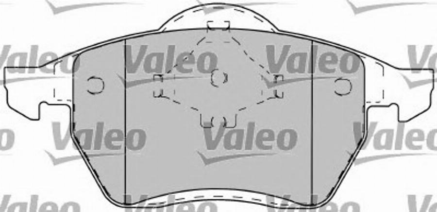 Valeo 597260 - Гальмівні колодки, дискові гальма autozip.com.ua