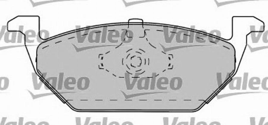 Valeo 597282 - Гальмівні колодки, дискові гальма autozip.com.ua