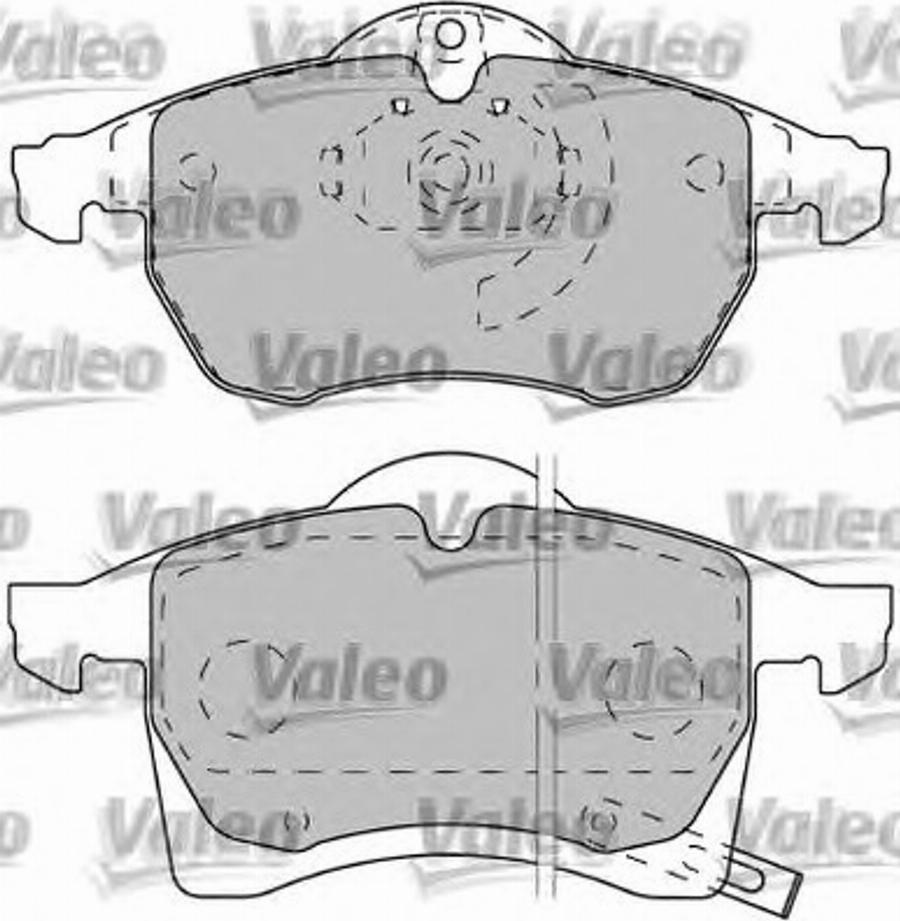 Valeo 540945 - Гальмівні колодки, дискові гальма autozip.com.ua