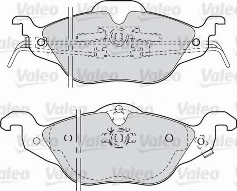 Valeo 540941 - Гальмівні колодки, дискові гальма autozip.com.ua