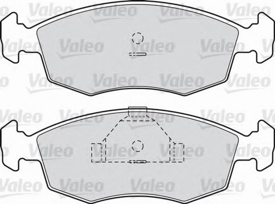 VALEO 551676 - Гальмівні колодки, дискові гальма autozip.com.ua