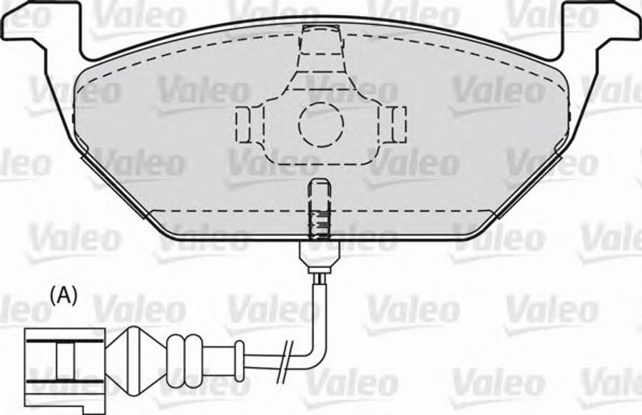 Valeo 540973 - Гальмівні колодки, дискові гальма autozip.com.ua