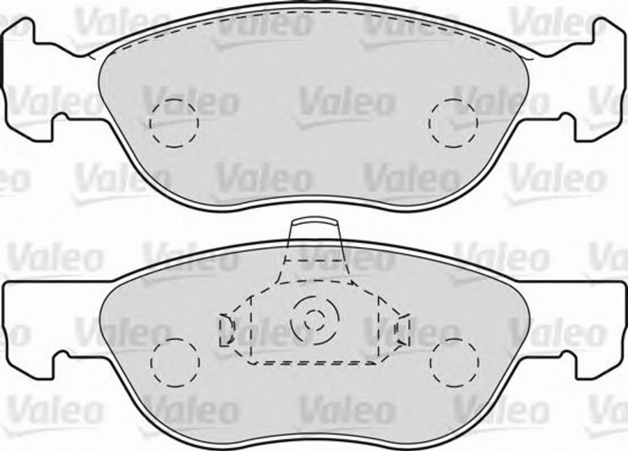 Valeo 540977 - Гальмівні колодки, дискові гальма autozip.com.ua