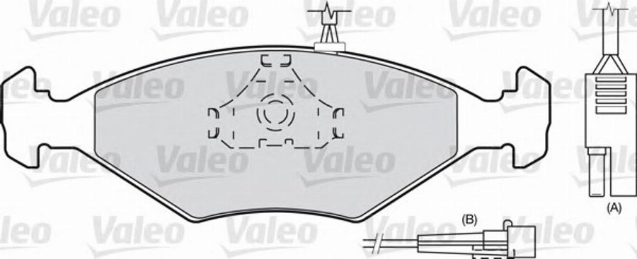 Valeo 540 499 - Гальмівні колодки, дискові гальма autozip.com.ua