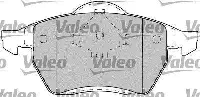 Valeo 598401 - Гальмівні колодки, дискові гальма autozip.com.ua