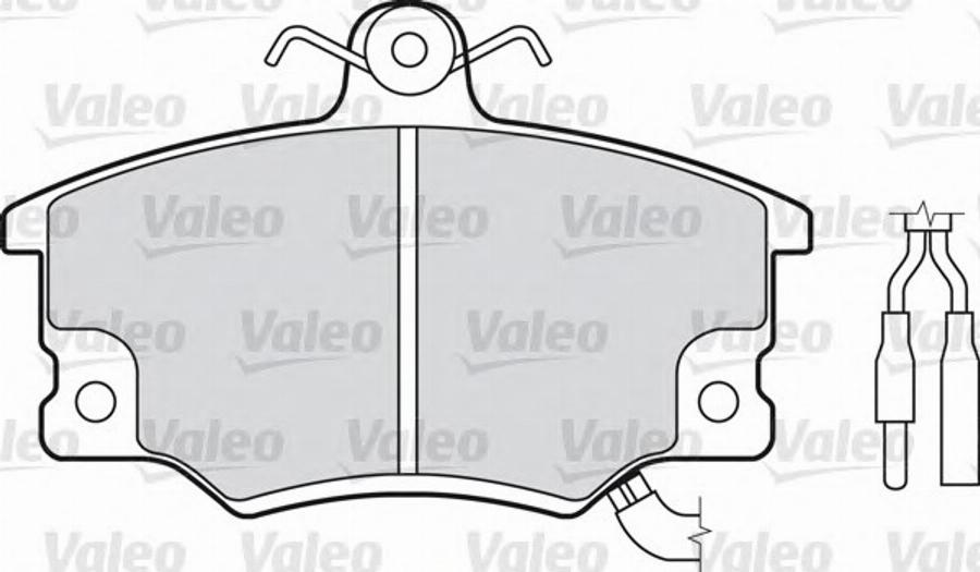 Valeo 540 483 - Гальмівні колодки, дискові гальма autozip.com.ua