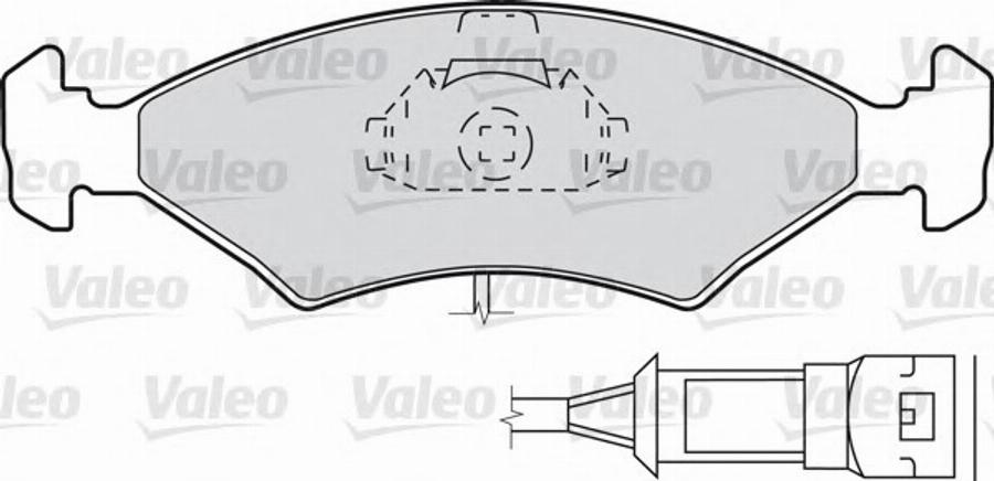 Valeo 540 422 - Гальмівні колодки, дискові гальма autozip.com.ua