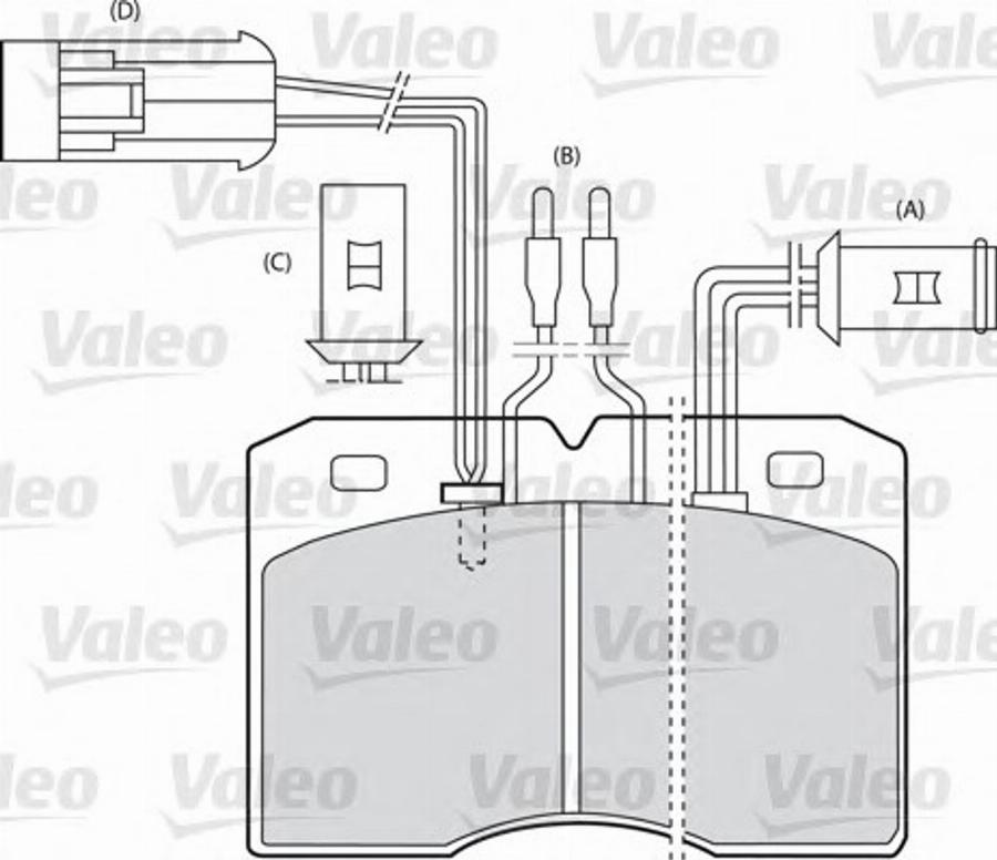 Valeo 540546 - Гальмівні колодки, дискові гальма autozip.com.ua