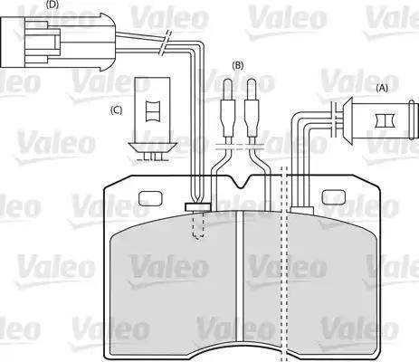 Valeo 598585 - Гальмівні колодки, дискові гальма autozip.com.ua