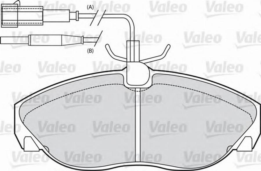 Valeo 540 548 - Гальмівні колодки, дискові гальма autozip.com.ua