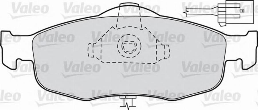 Valeo 540 555 - Гальмівні колодки, дискові гальма autozip.com.ua