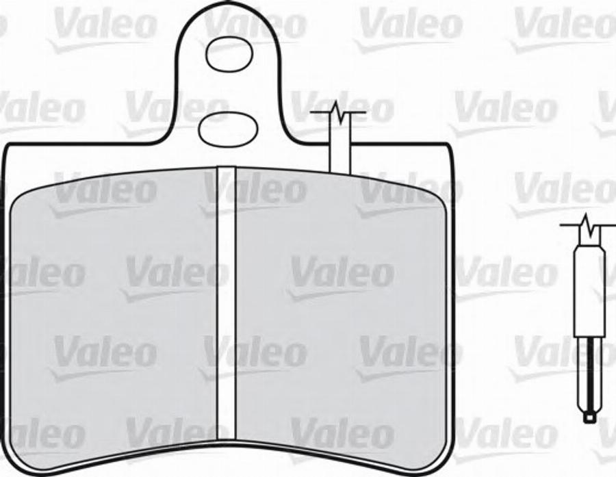 Valeo 540054 - Гальмівні колодки, дискові гальма autozip.com.ua