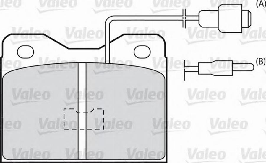 Valeo 540038 - Гальмівні колодки, дискові гальма autozip.com.ua